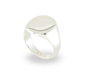 Sterling Silver Small Signet R