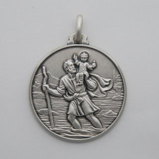 Sterling Silver St Christopher 12mm