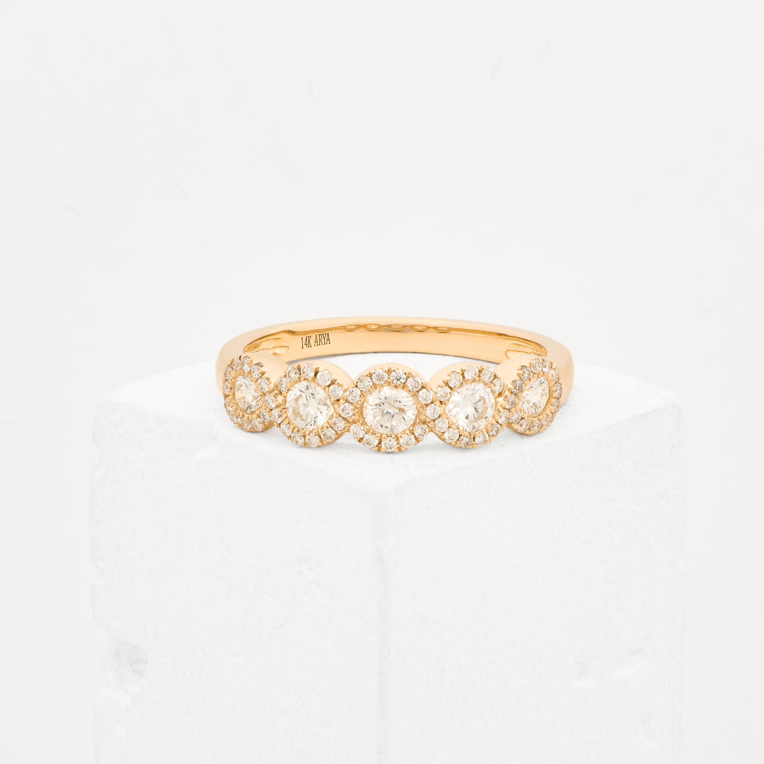 14KY .6ctw Dia. Halo Ring