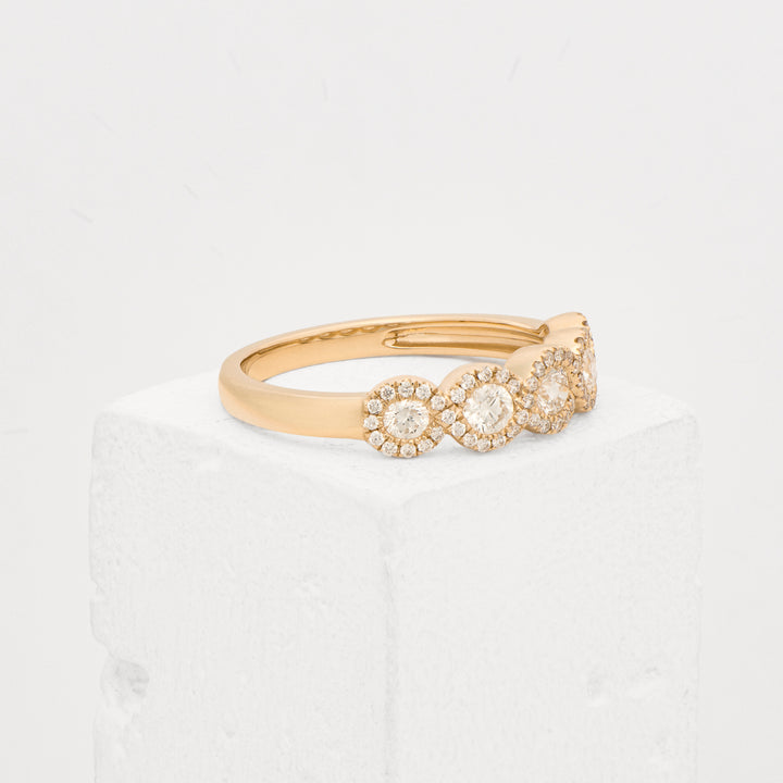 14KY .6ctw Dia. Halo Ring