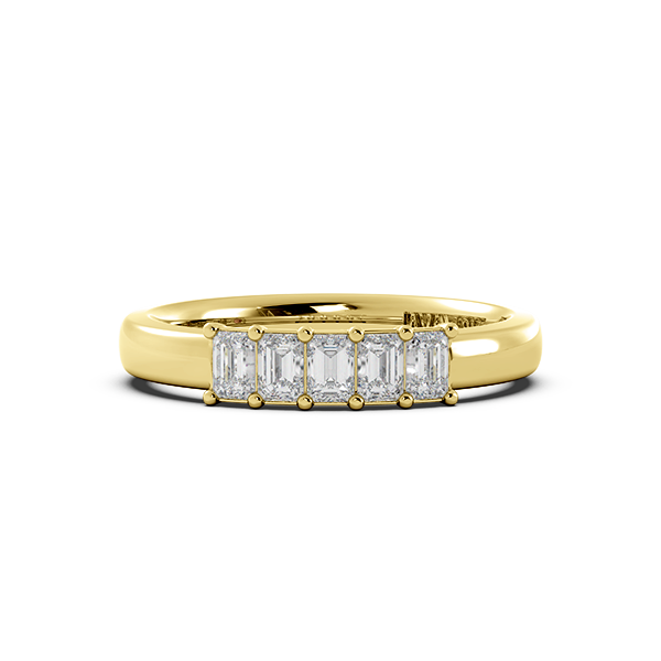 14KY 5.36ctw Emerald Lab-Grown Dia 5-