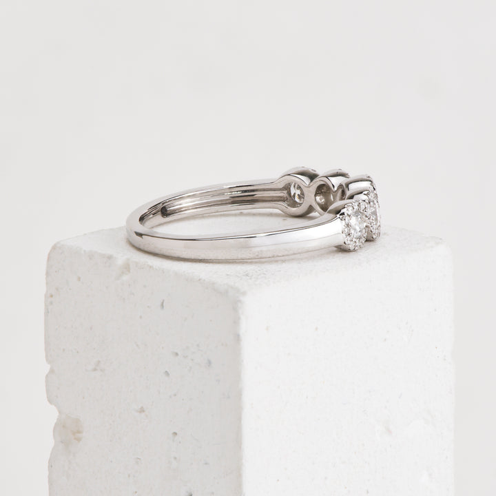 14KW .6ctw Diamond Halo Annive