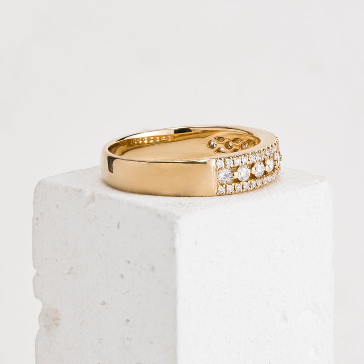 14KY .5ctw Diamond Three Row P
