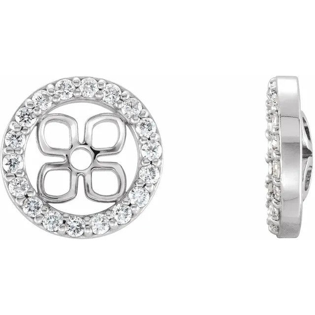 14K White Gold 6 mm ID 1/6 CTW