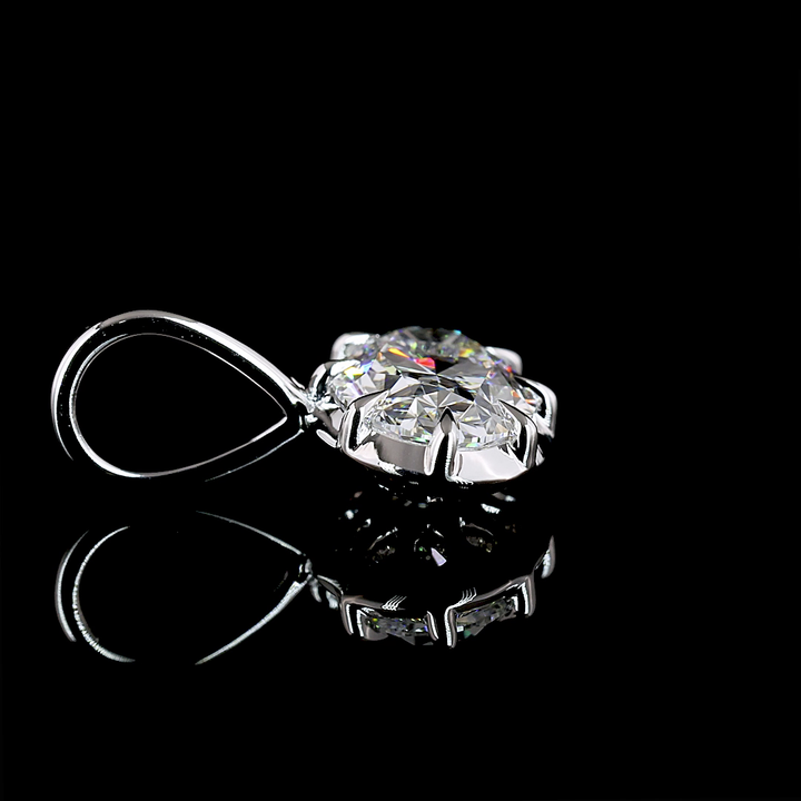 1 Cts 14K WHITE GOLD Oval Shap