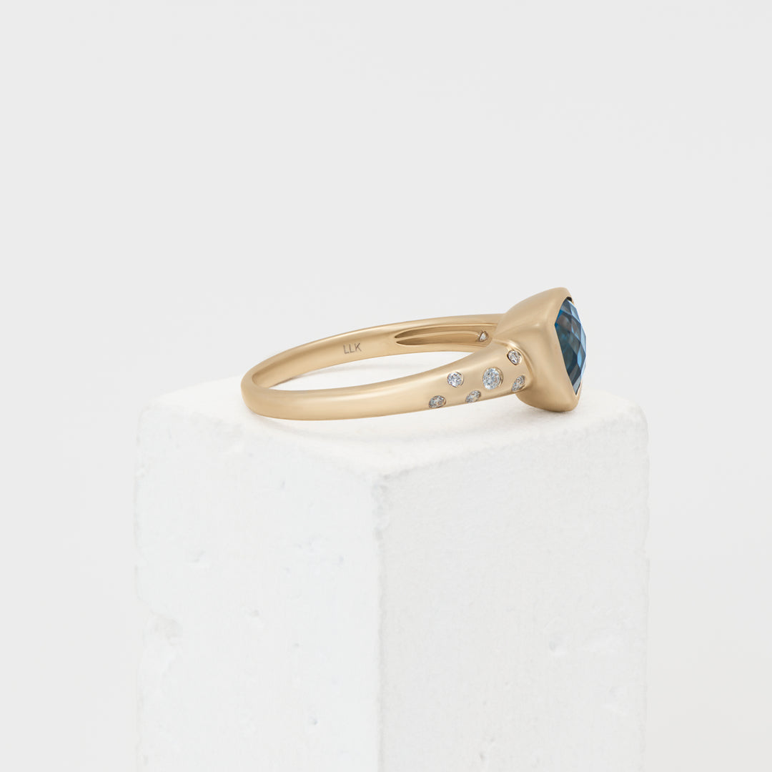 14KY 1.51ctw London Blue Topaz