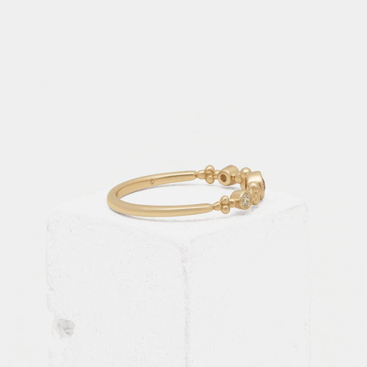 14KY .11ctw Rd Citrine & .04ct