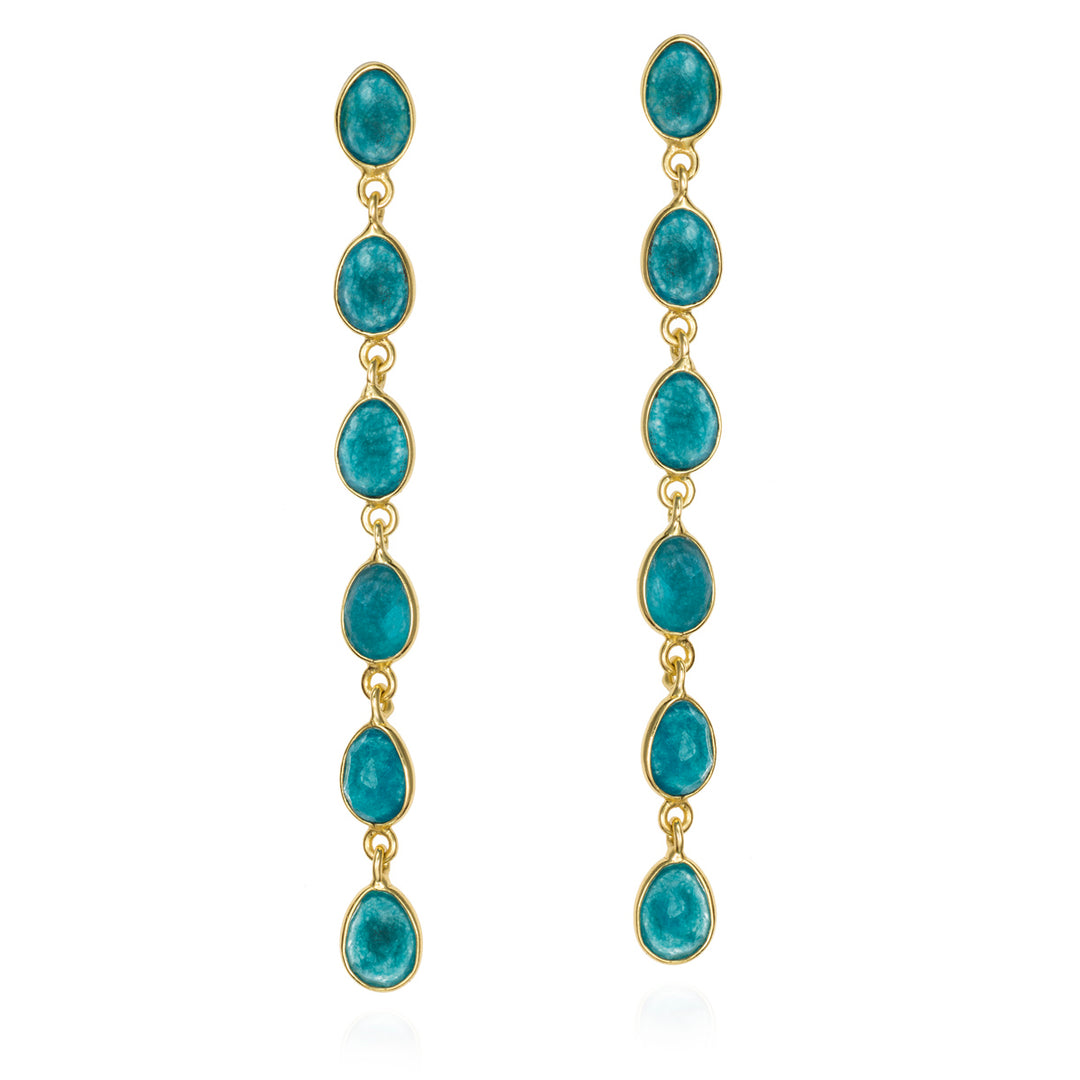 SS/18KY Gold Vermeil Apatite D