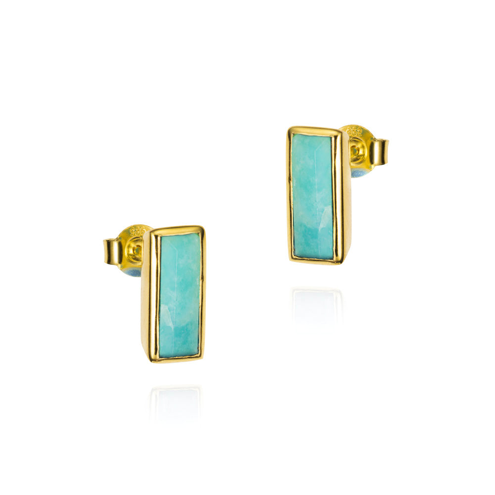 SS/18KY Gold Vermeil Amazonite