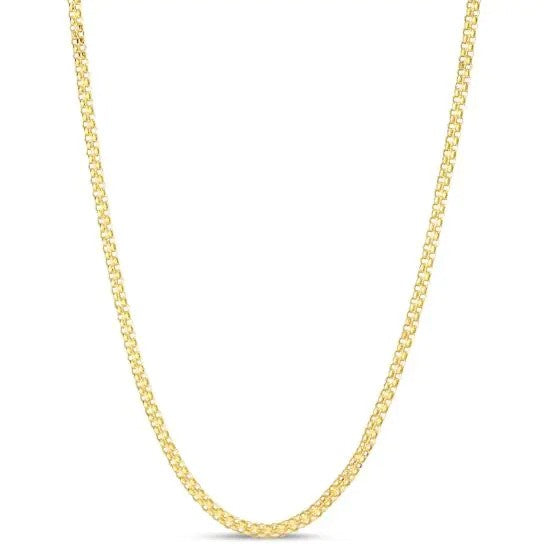 14K 2.5mm Bismark Chain 18"