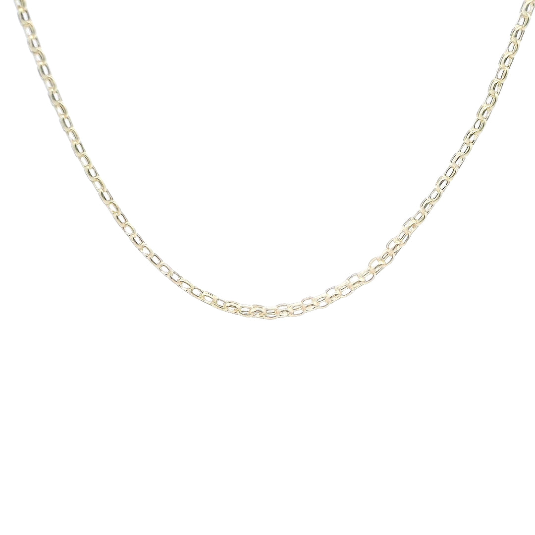 14K 2.5mm Bismark Chain 18"