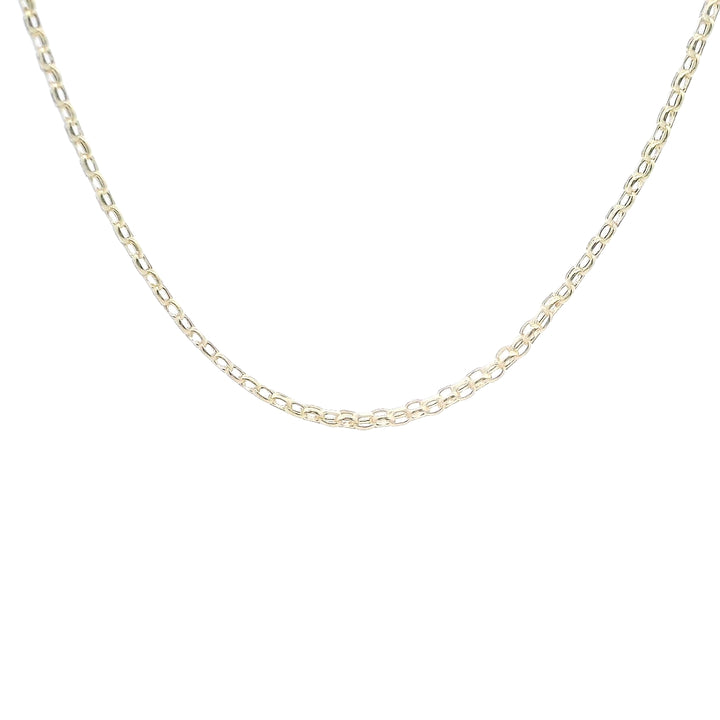 14K 2.5mm Bismark Chain 18"