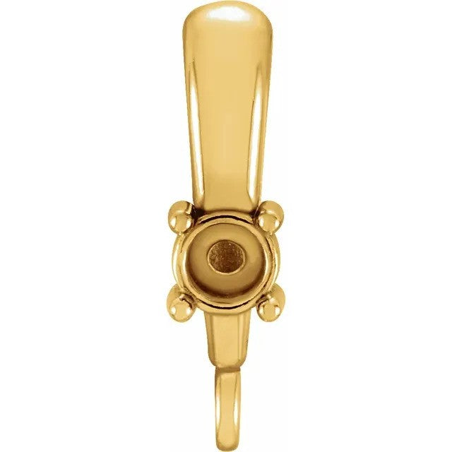 14K Yellow Gold 3 mm Round Acc