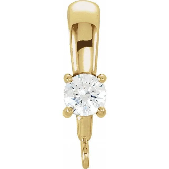 14K Yellow Gold 1/10 CT Lab-Gr