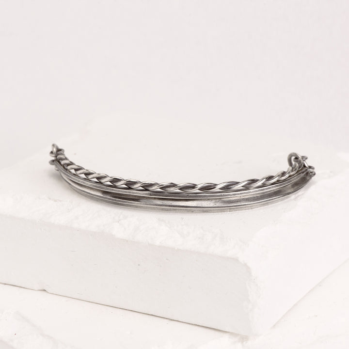 Triangular Wire / Twist Bangle