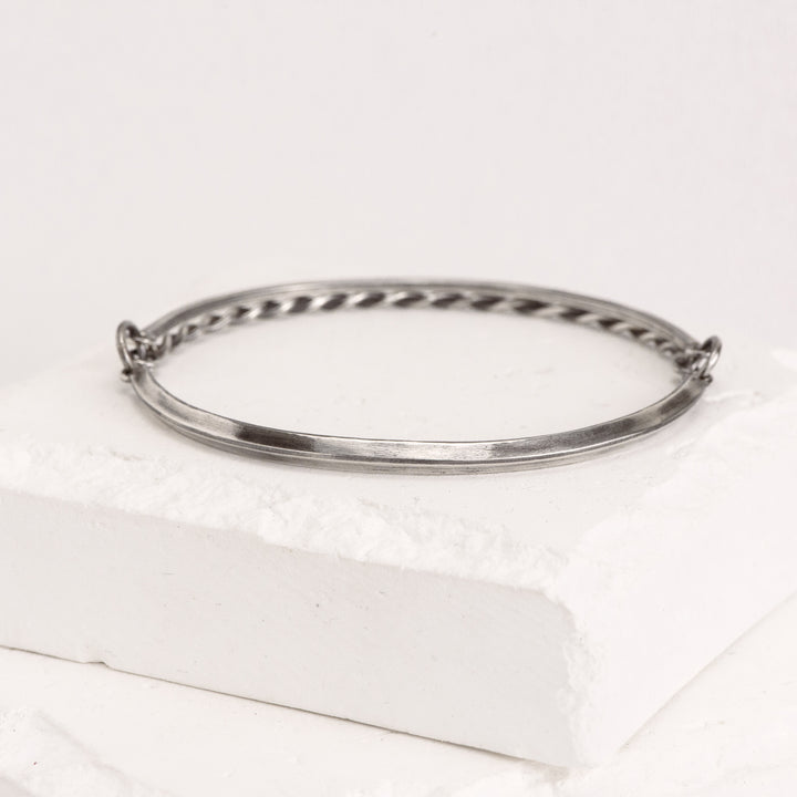 Triangular Wire / Twist Bangle