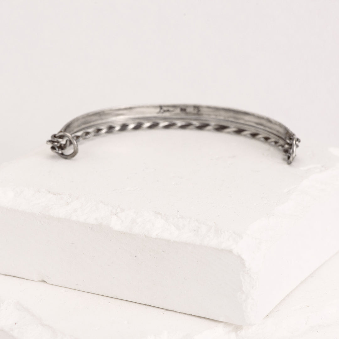 Triangular Wire / Twist Bangle