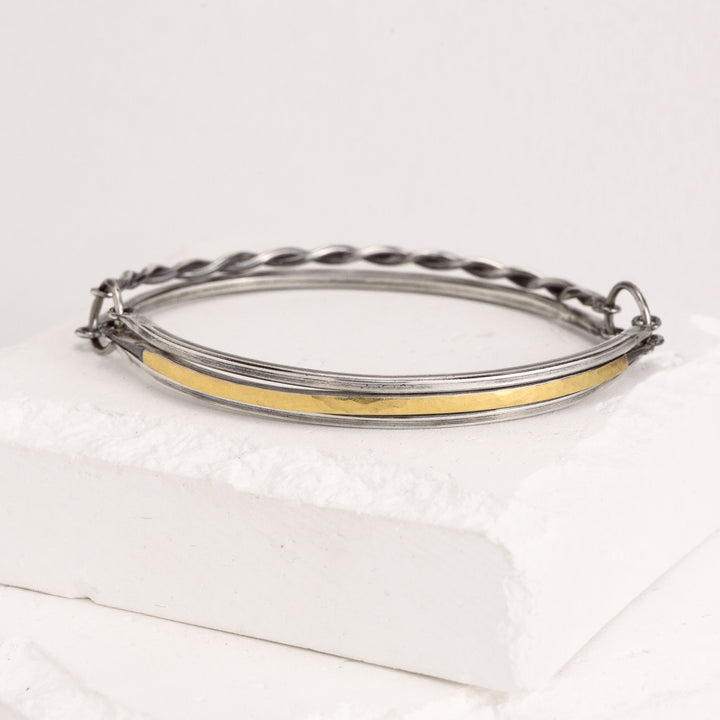 22K Bimetal 5 Band Bangle