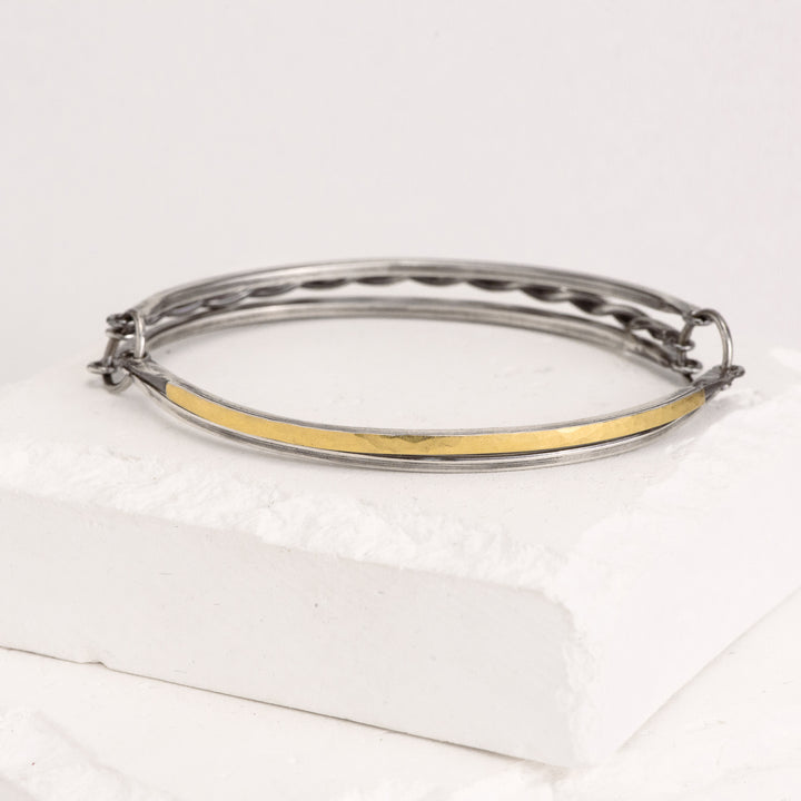 22K Bimetal 5 Band Bangle