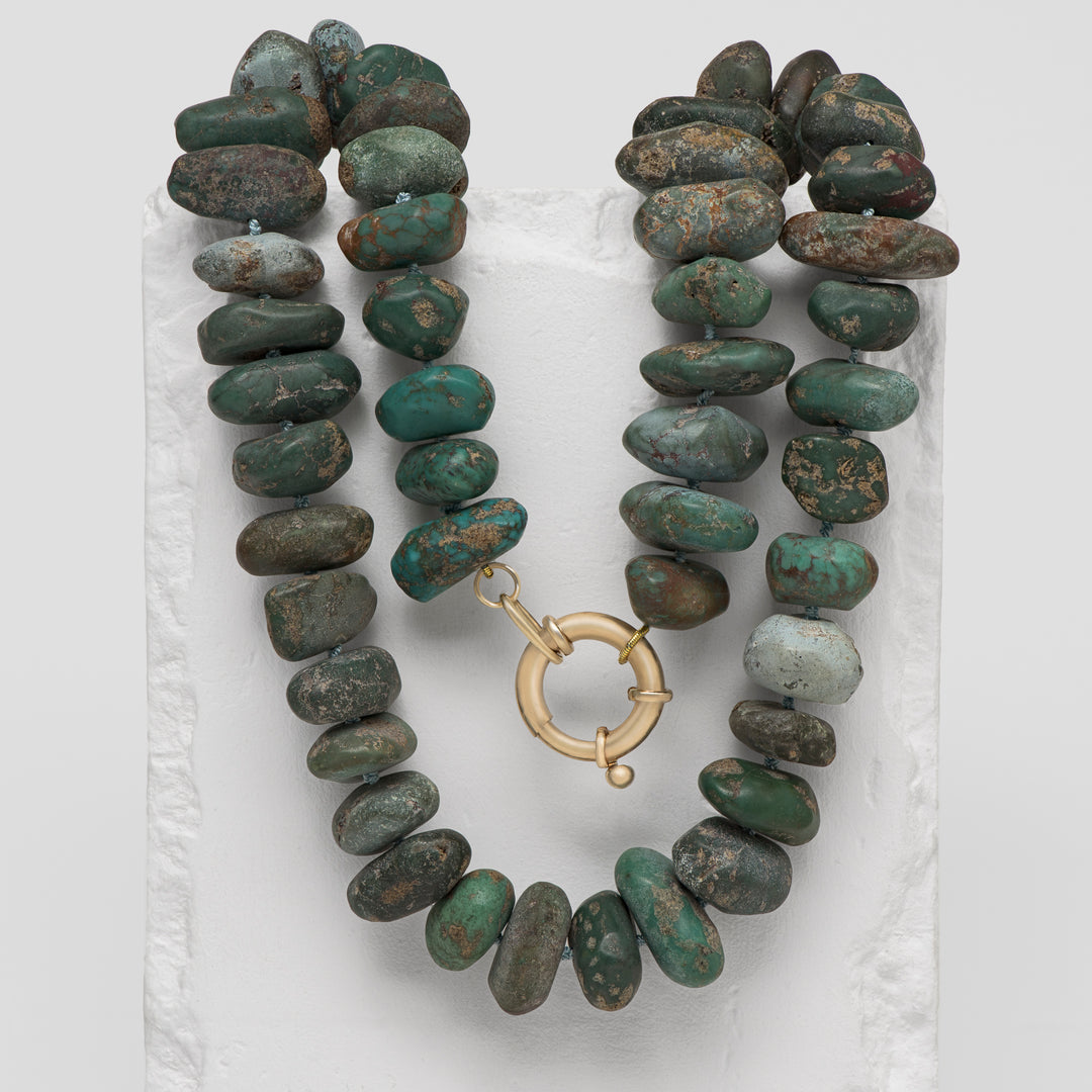 18KY Turquoise Strand Necklace