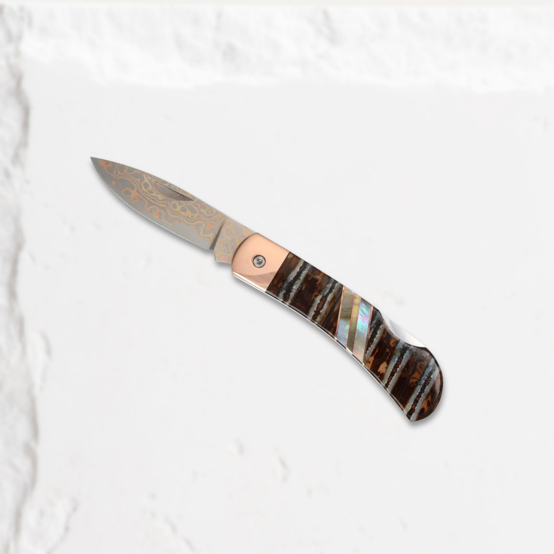 Damascus Mammoth Tooth 3" Lock