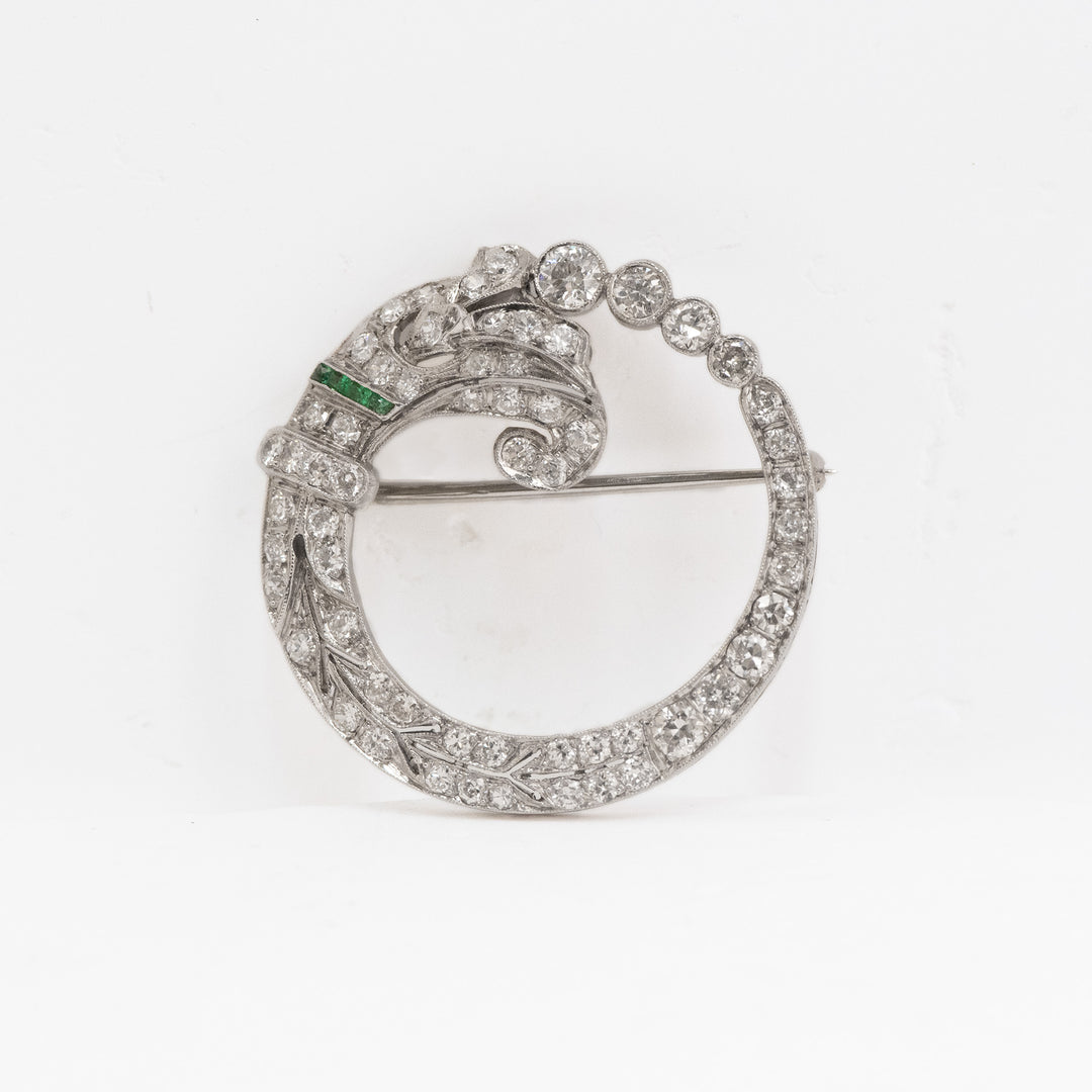 Plat Antique 2ctw Dia Circle B