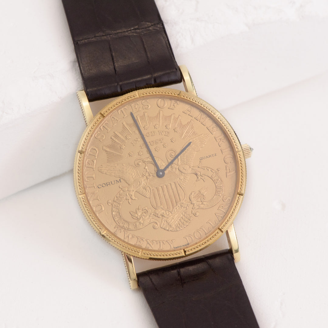 18KY Coin Watch - Black Band