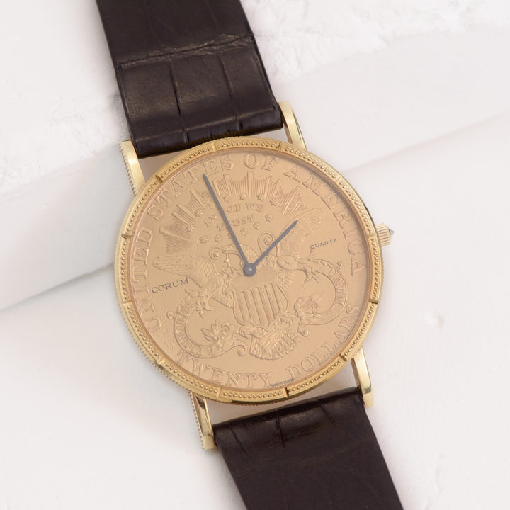 18KY Coin Watch - Black Band