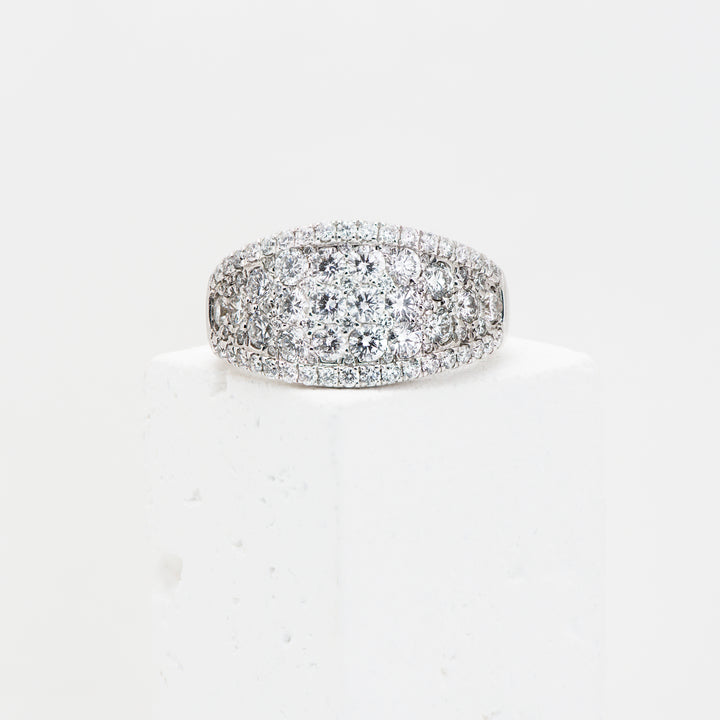 14KW 2.25ctw Dia. Cluster Ring
