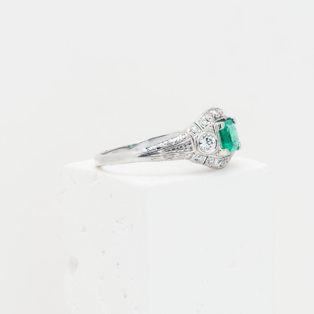 PT Art Deco .54 Emerald & .35c