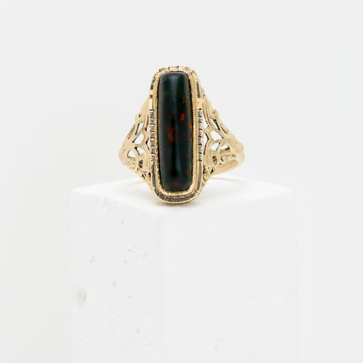 14KY Agate Ring