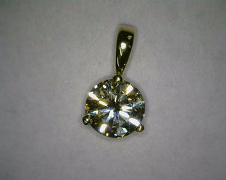 14KY 0.62ct RD Diamond Pendant