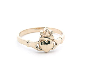 14KY Ladies Claddagh Ring Size 6.75