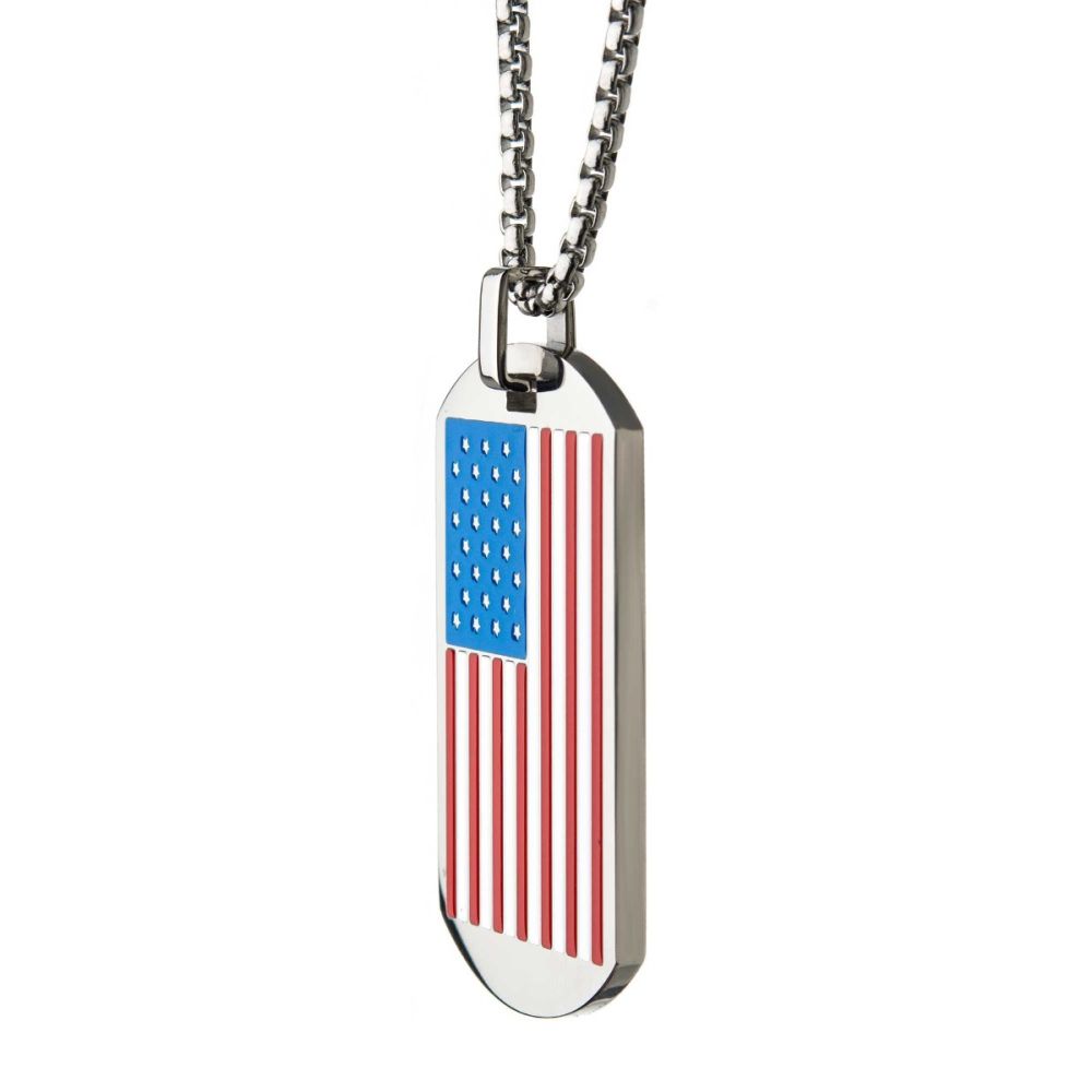 Stainless Steel American Flag