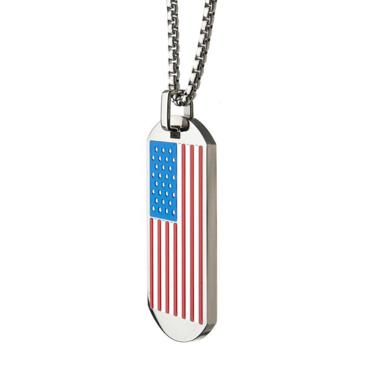 Stainless Steel American Flag