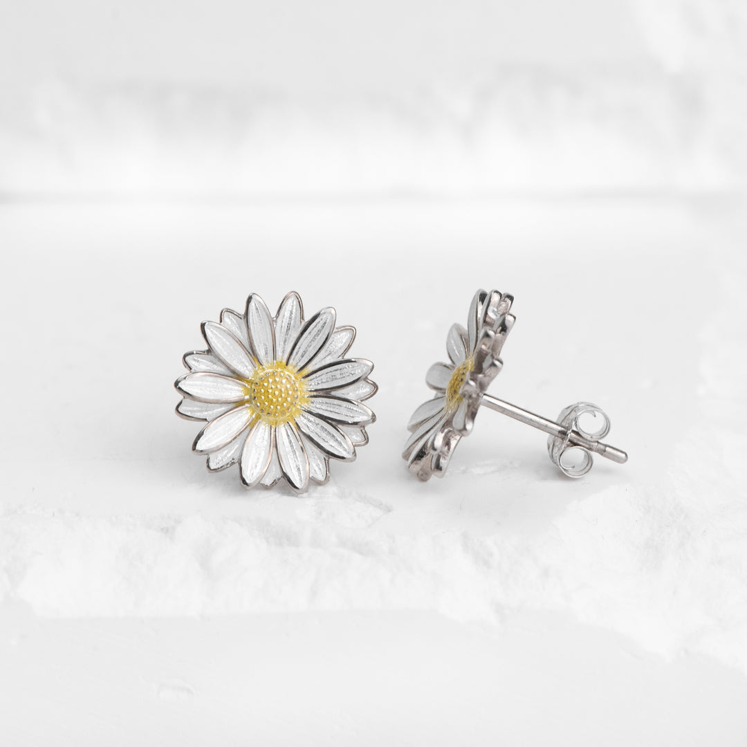 Sterling Silver White Daisy Po