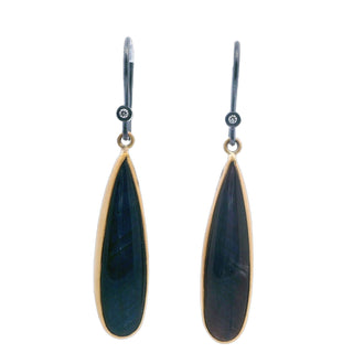 24K Pear Shape Labra & Onyx Db