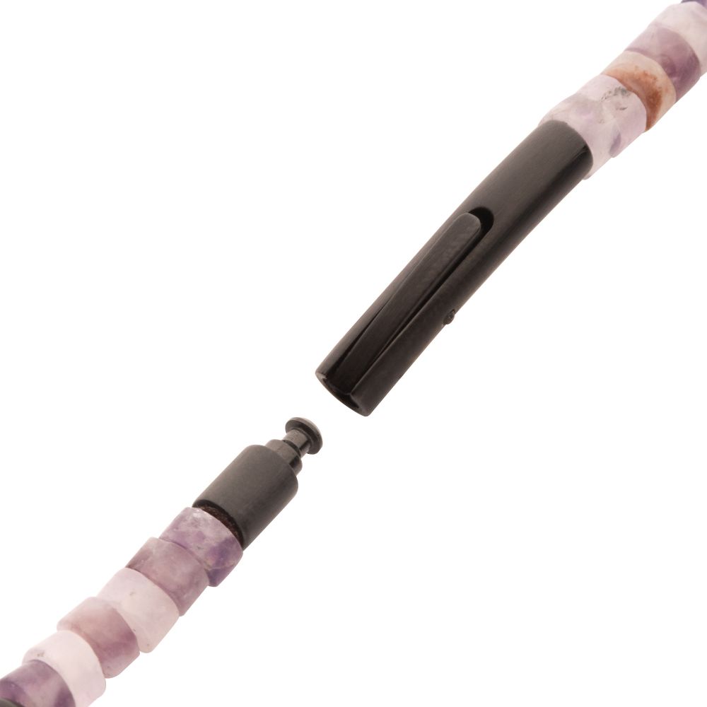 7.75" Black Onyx & Amethyst Be