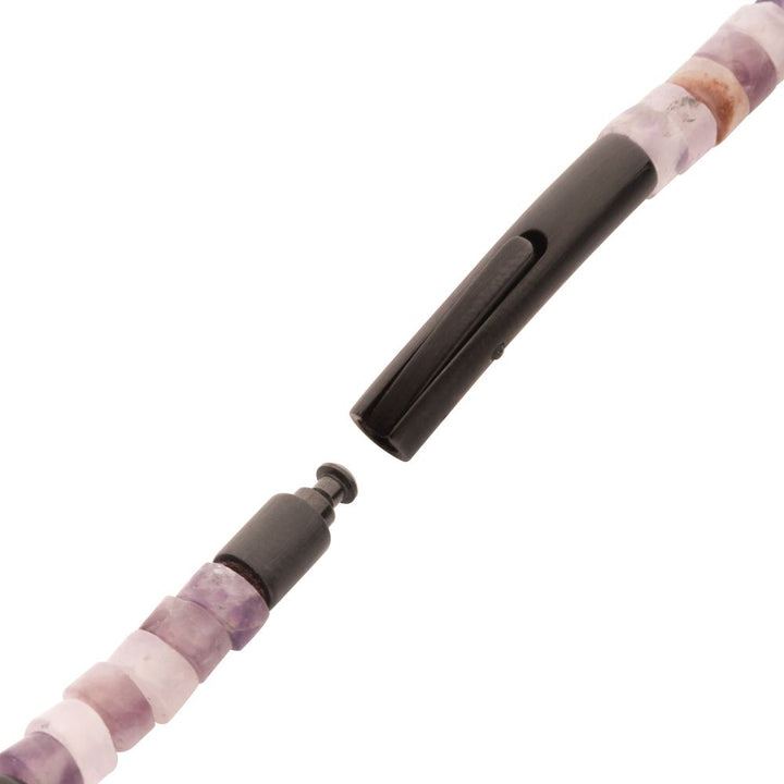 7.75" Black Onyx & Amethyst Be