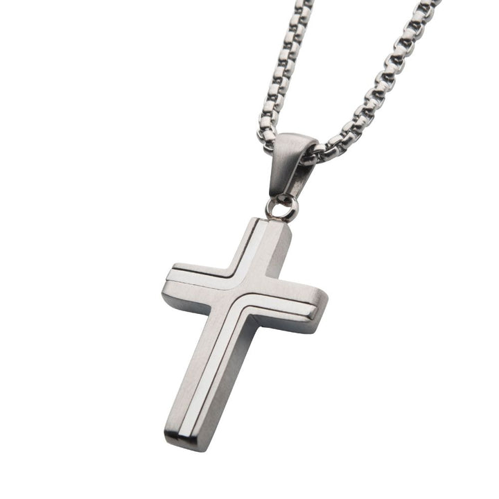 Stainless Steel 33mm Cross w/