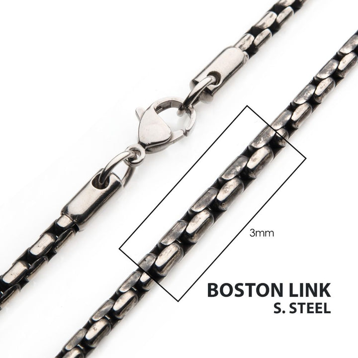 22" 3mm Oxidized Stainless Ste