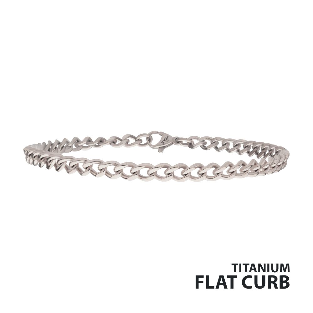8" 4.35mm Titanium Flat curb B