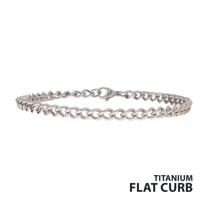 8" 4.35mm Titanium Flat curb B