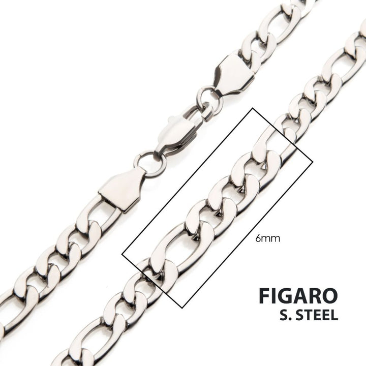 24" 6mm Stainless Steel Figaro