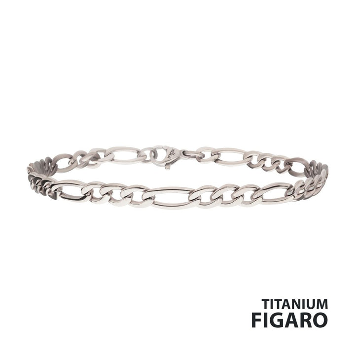 7" 4.7mm Titanium Figaro Chain