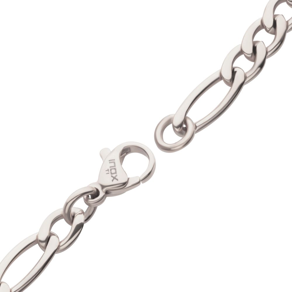 7" 4.7mm Titanium Figaro Chain