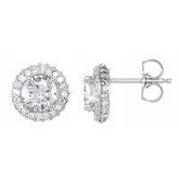 14K White Gold 1 1/3 CTW Natur