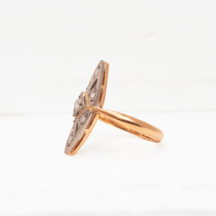 14KR .25ctw Dia Russian Navett