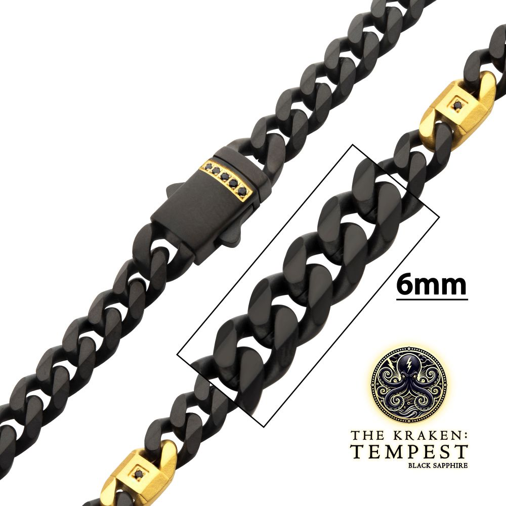 22" 6mm Matte Black SS IP Miam