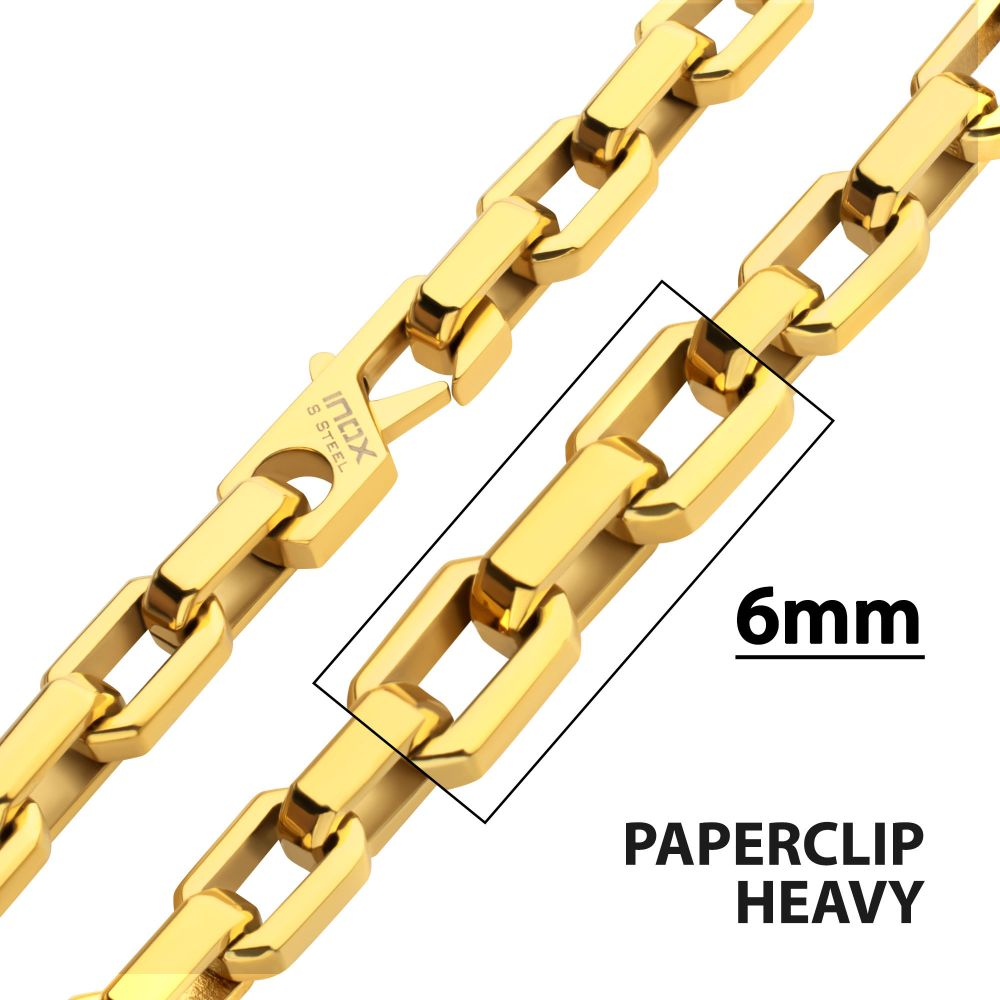 22" 6mm 18KY IP Paperclip Chai